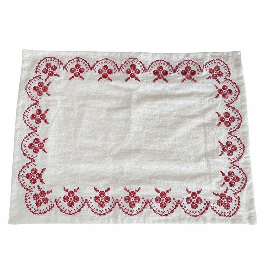 Square Cup Mat Cotton photo background cloth New Western Food Mats Table Decor