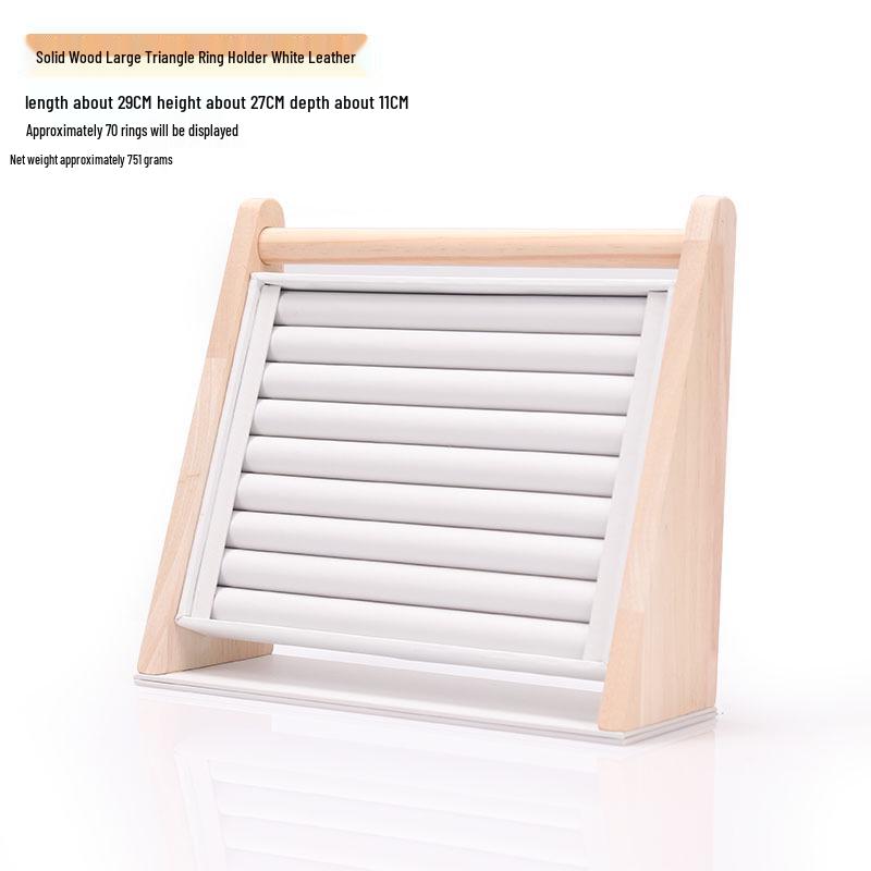 

Vertical Wooden Jewelry Display Stand for Rings and Earrings