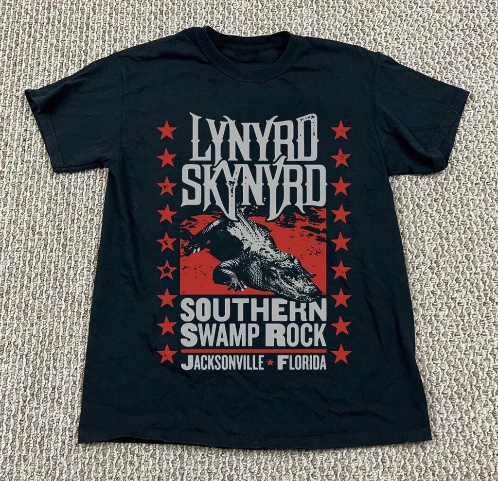 Lynyrd Skynyrd Southern Swamp Rock Unisex Μαύρο T-Shirt Μπλούζες t-shirts Ανδρικό Γυναικείο, Μέγεθος S-4XL