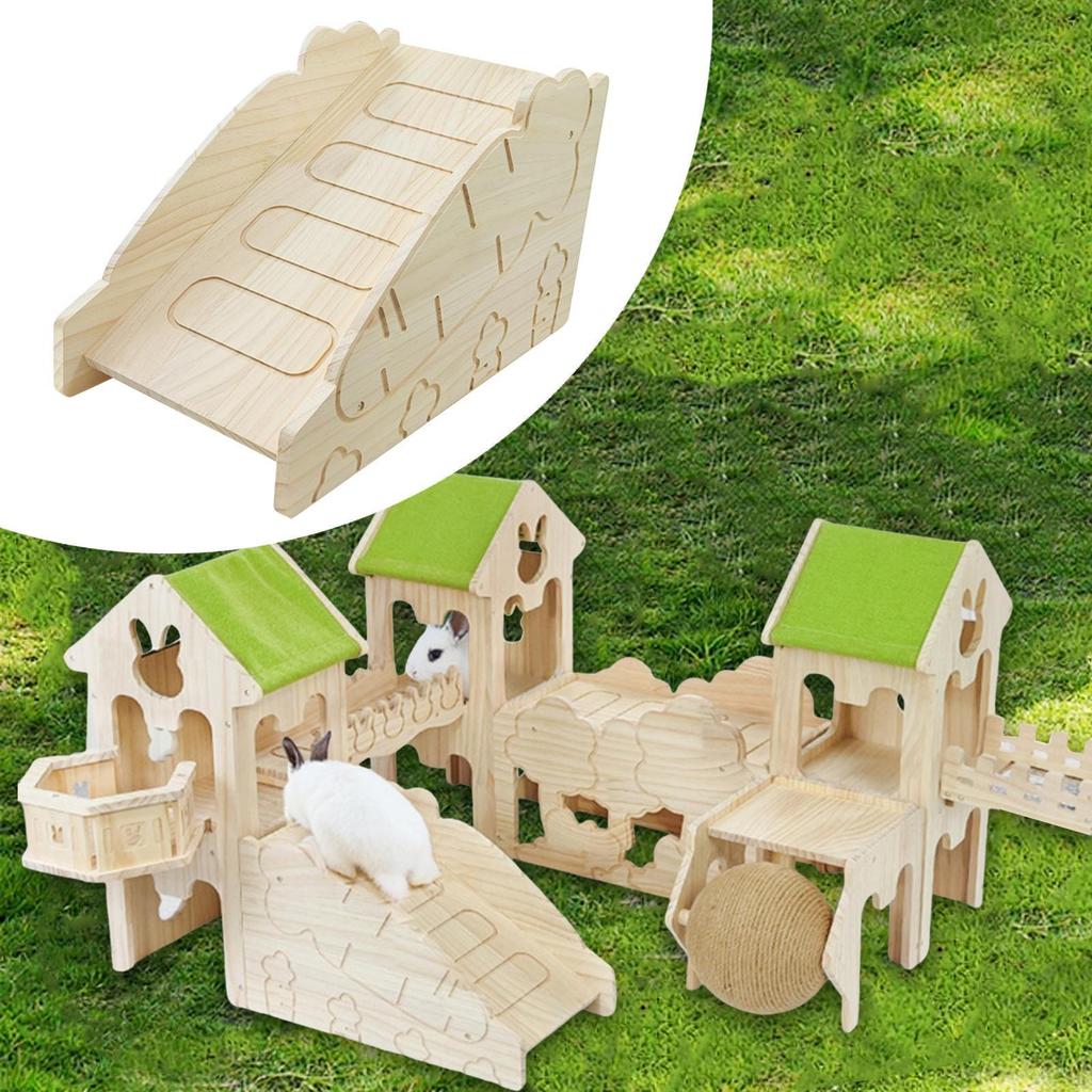 Kaninchenhaus Lebensraumdeko Höhle Zubehör Stabiles Hamsterversteck Kleintiere Aktivitätsspielzeug für Rennmaus