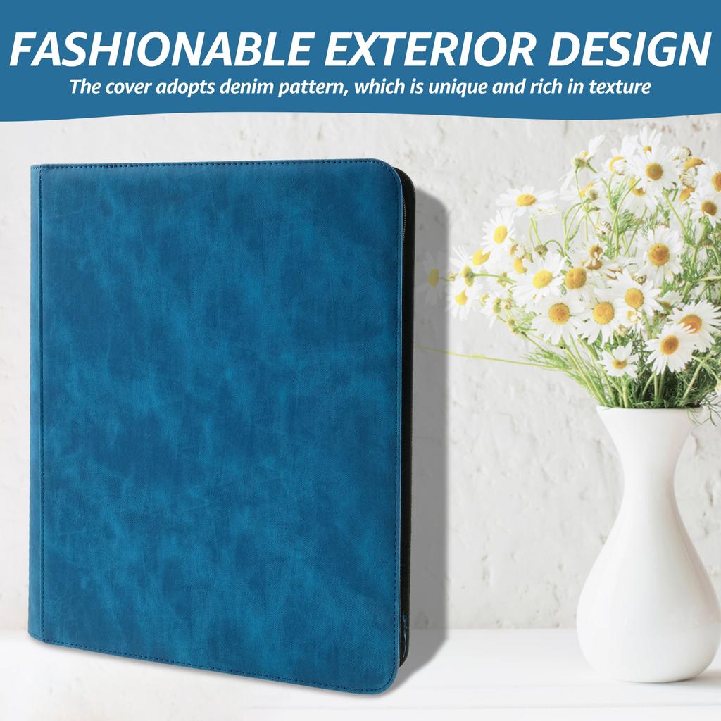 PU Leather nine grid Trading Card Album Large Capacity Zipper Closure Card Collection Album Storage Case for Storage