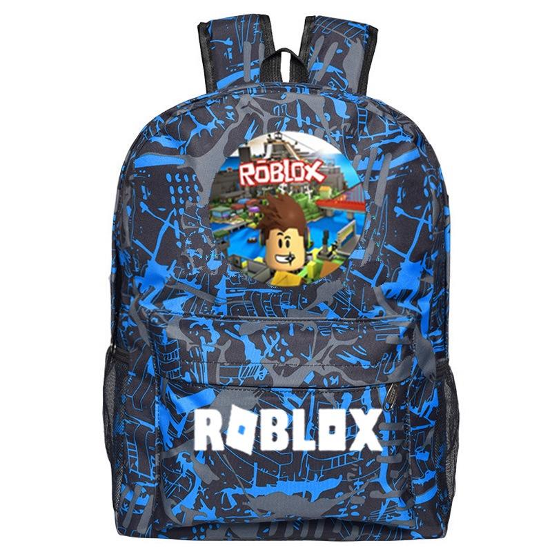 Roblox Pattern Kids School Backpack With Large Capacity And Durable Nylon Material
