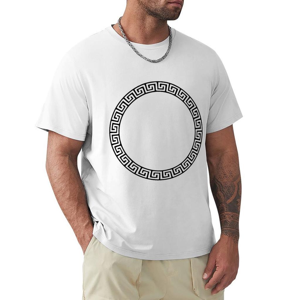 Greek Circle Tshirt Large Size Basic Casual Tshirt