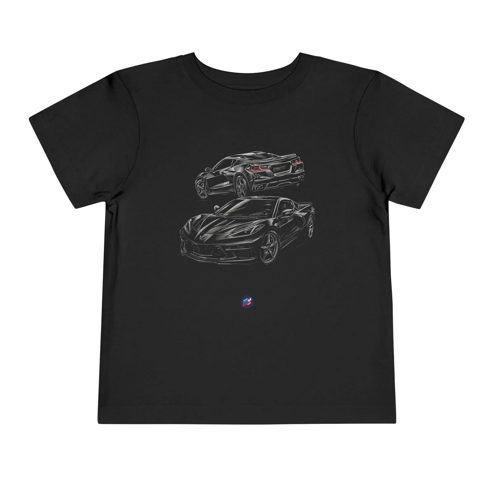 C8 Corvette Toddler T-Shirt – Mid-Engine Supercar Kids Tee XXXL