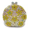 2025neue Clutch Tasche runde Blume Punkt Diamant Abendtasche Metall Diamant Tasche Handtasche