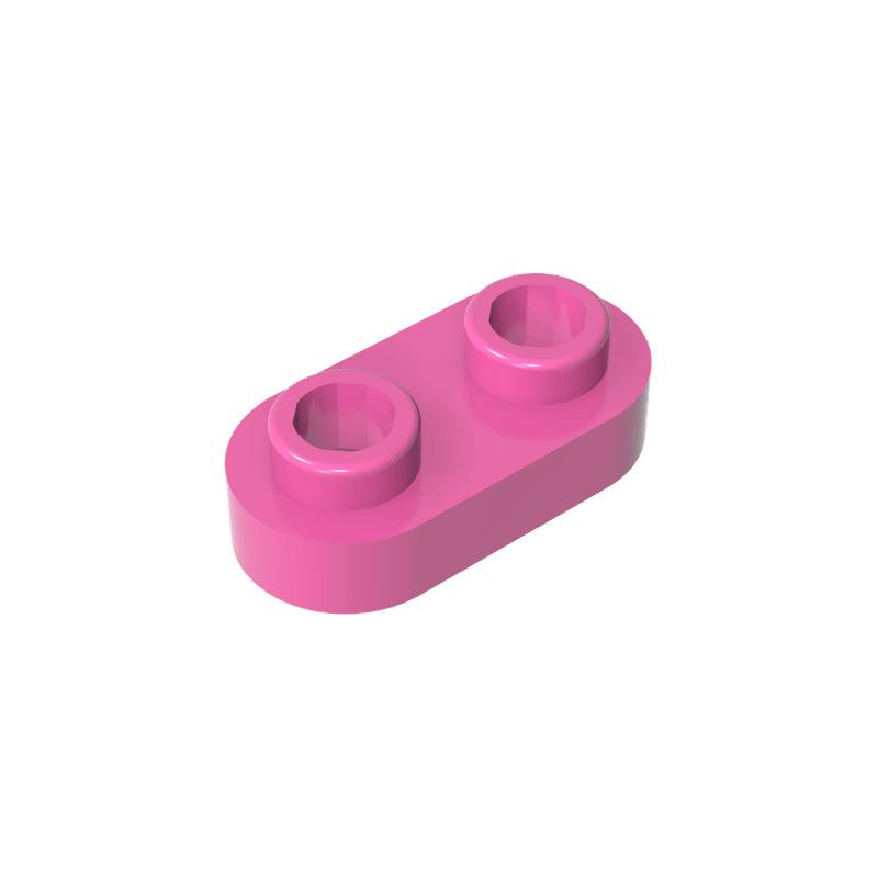 20pcsMOC 35480 Plate 1 X 2 Rounded with 2 Open Studsr for Building Blocks Parts DIY Educational Tech Parts Toys