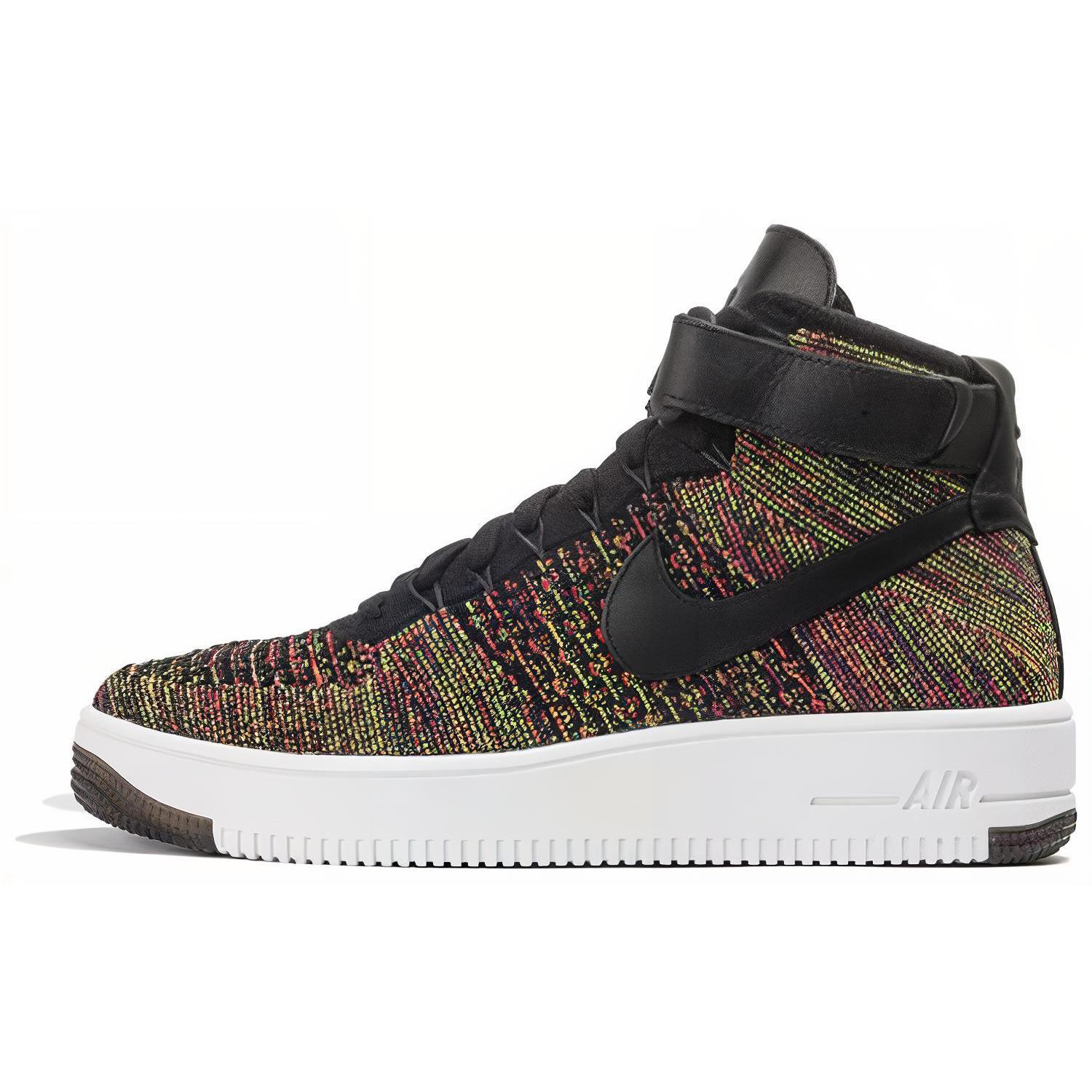 

новые Nike Air Force 1 Mid Flyknit разноцветные черные 40