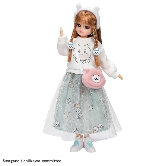 Takara Tomy Licca-chan Doll LD-08 Chiikawa Daisuki Licca-chan Dress-up Pretend Play Toy Ages 3 and u
