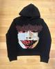 Harajuku Crazy Print Hoodie Oversized Goth Streetwear Tops Grunge Hoodies Women Couples New 2024 Sweatshirt Gothic Y2k Clothes