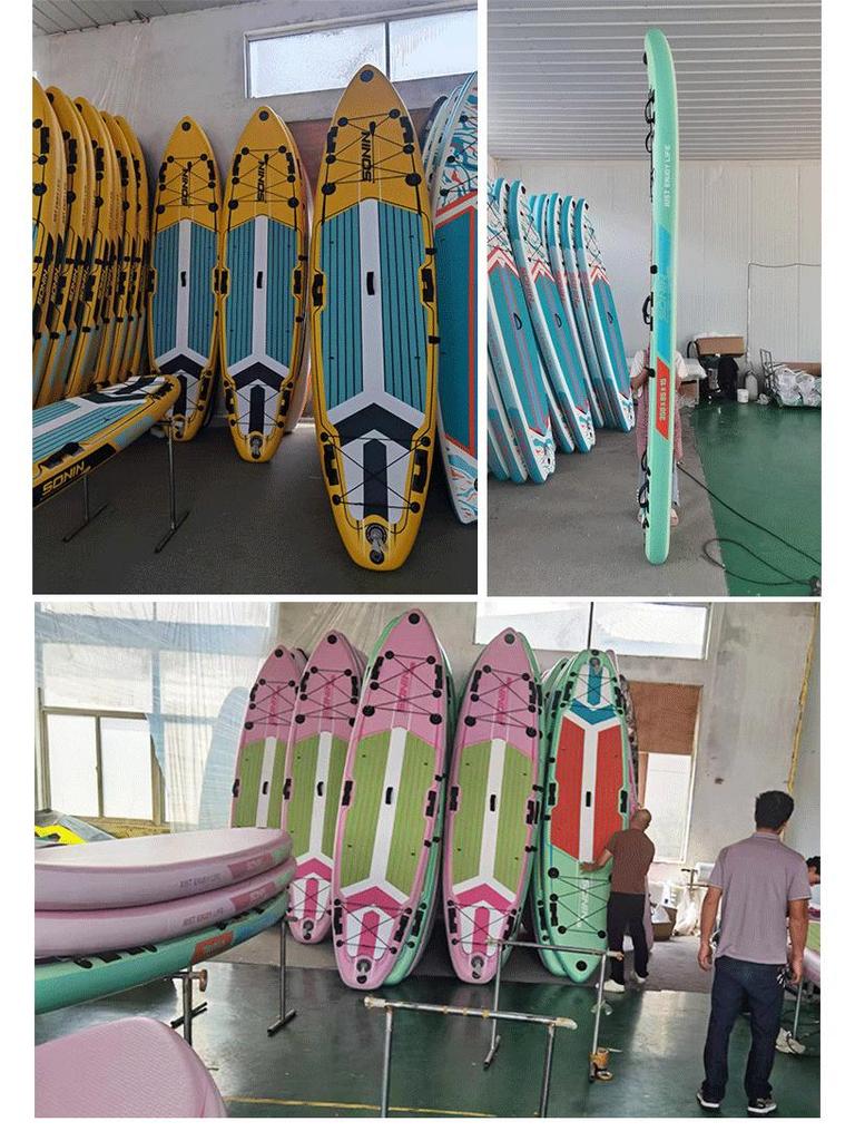 Foldable Inflatable Stand-Up Paddleboard for Surfing and Racing