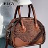 IELGY Autumn Winter Handbag High-Value Ladies Fashion Plush Messenger Bag