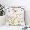 Our First Mothers Day Together Pillow Cover Comfy Cushion Cover Kawaii Pillow Case For Office Car Home Decor