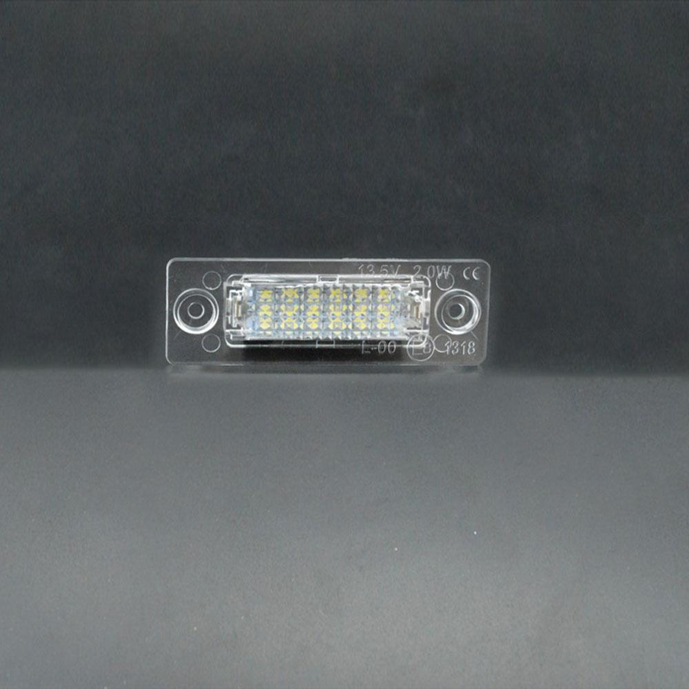 12V LED Car License Number Plate Light Lamp No Error For VW Touran Golf Caddy Jetta MK5 T5 Passat Cimousint SKODA Superb