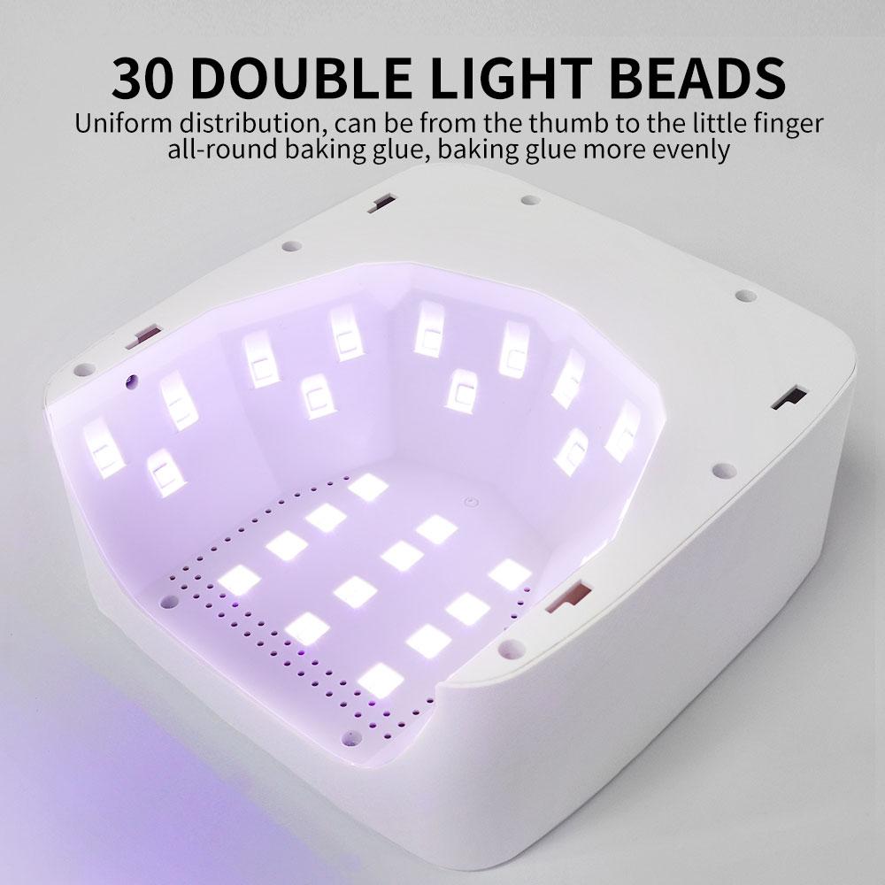 Professional Rechargeable UV LED Nail Lamp Cordless UV Light for Gel Nail Machine with Removable Bottom 4 Timer SettingNail Tool