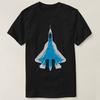 Sukhoi Su57 Russian Stealth Fighter Unisex TShirt Short Sleeve Casual 100 Cotton Shirt