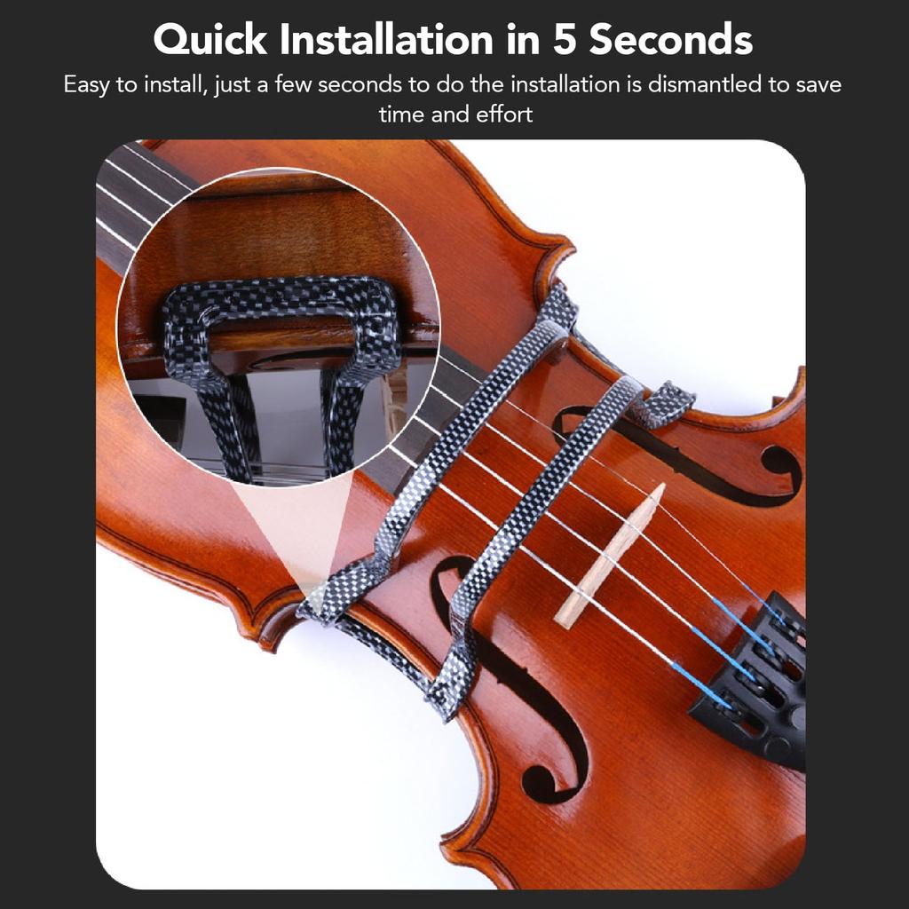 Violin Bow Bowing Practice Guide, Straightener, Fiddle Bow Collimator with Double Covers, Plastic, Fits 4/4-1/2 Violins