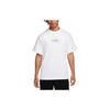 T Shirts Men's White Crew Neck Moderate Straight Fit FZ7619-100