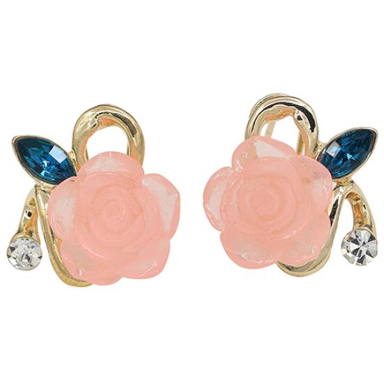 Fantastic Women Lady Resin Rose Flower Earrings Ear Studs Jewelry Gift