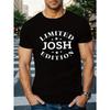 Limited Edition Men's Casual T-Shirt - Breathable, Geometric Print, Round Neck, Short Sleeve - Perfect for Summer