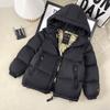 Cappotto con Cappuccio Invernale Caldo con Zip per Bambini 4-14 Anni