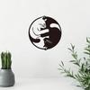 Decorazione Murale in Metallo Yin Yang Vintage per la Casa Appesa Artigianato in Ferro Simbolo Unico per Soggiorno Camera da Letto