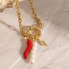 Fashionable Pearls Pendant Bracelet Fashionable Women's Bracelet with Lustrous Pearls and Strong Chain for Parties