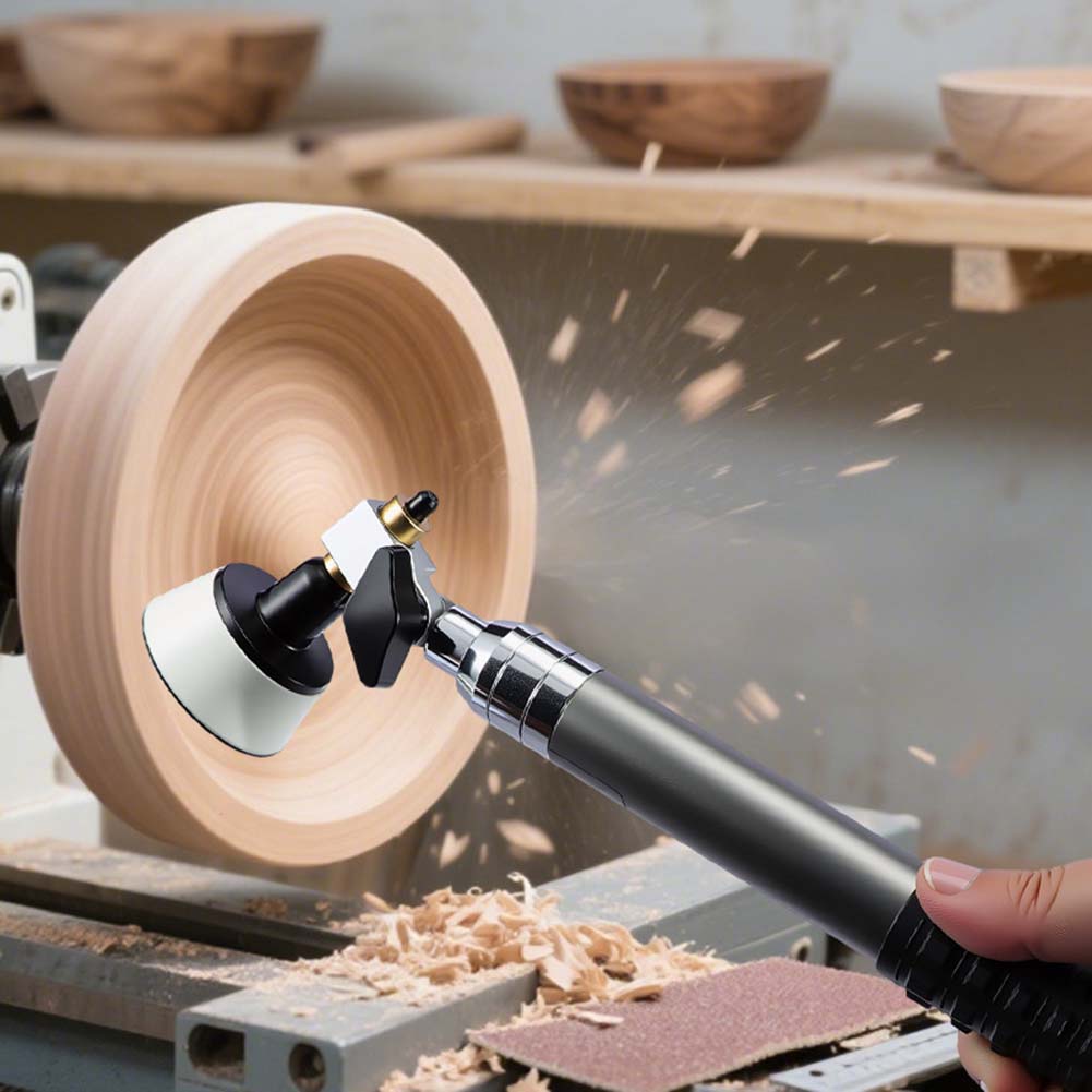 Bowl Sander Kit Sanding Block Wood Lathe Tools With Sanding Discs For Wood Metal Plastic Polishing Woodworking Tools