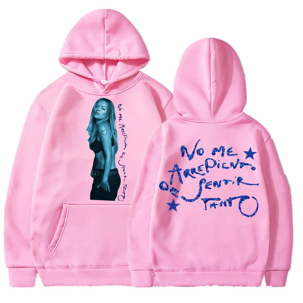 Karol G No Me Arrepiento De Sentir Tanto Album Hoodie Mode Herren Damen Kapuzenpullover Sweatshirt Übergroß Fleece Fans Pullover