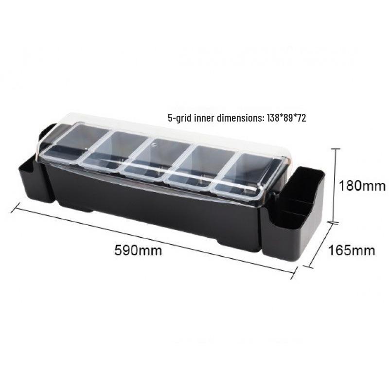 Multifunctional Multi-layer Divided Box with Lid for Fruit Tasting and Ingredient Storage
