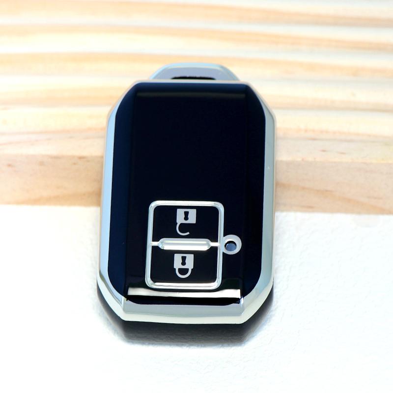 Fashion TPU Car Remote Key Case Cover Shell For Suzuki Ertiga Swift Wagon R 2 Button Protected Holder Keyless Fob Accessories