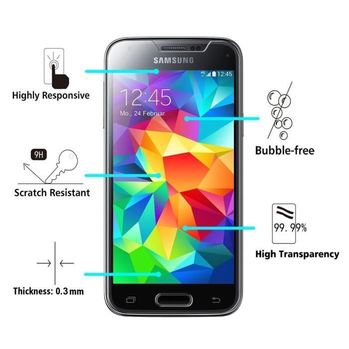 Sticlă Securizată pentru SAMSUNG GALAXY S5 MINI - Folie Sticlă Protecție Ecran Ultra Rezistentă [Phonillico®]