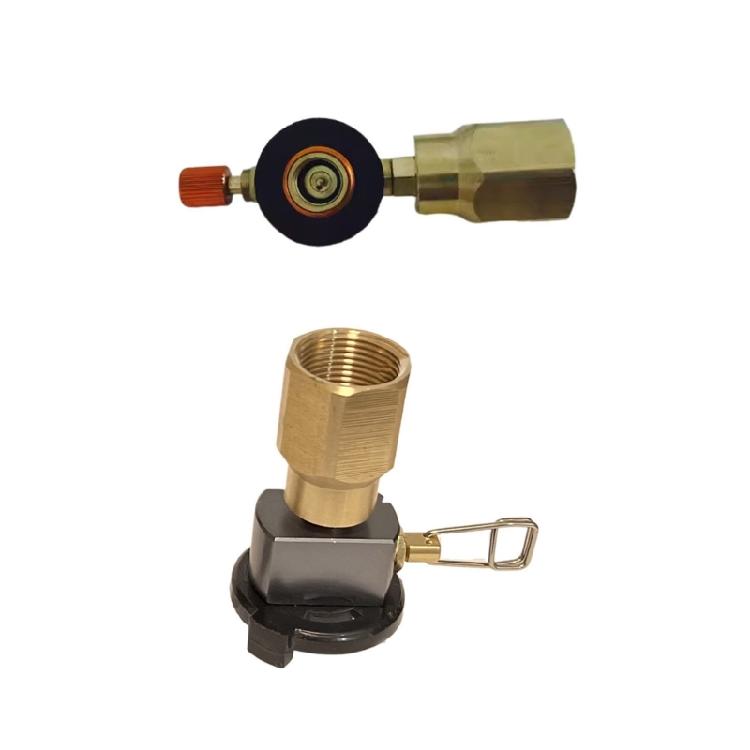 Heavy Type Coppers Alloys Adapter Converter With Secure Locking Mechanism for Outdoor Cooking Devices