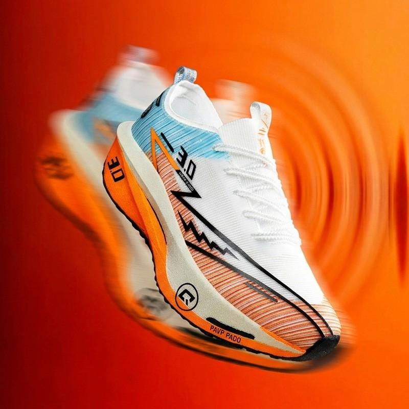 Mens Carbon Plate Running Shoes Marathon Racing Training Lightweight Breathable Low-Cut Road Trail Track