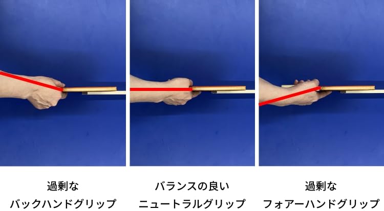 Grip Meister Fit-Pro-G Carbon Right Handed Medium Patented Table Tennis Shakehand Support with Thumb Guide and Adhesive