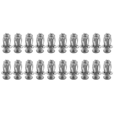 HICCYRODLY 20ks M6x25 Hmoždinka do plechu Auto Kovový šroub Květinová matice s dutou stěnou Železný šroub do plechu