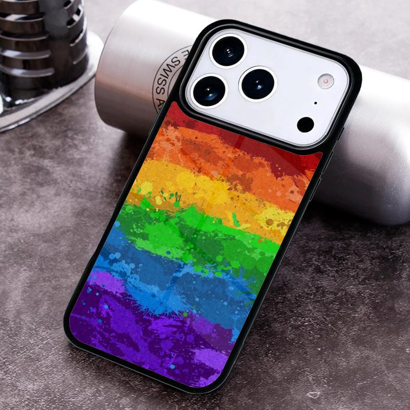 Gay Pride Flag LGBT soft Phone Case for iPhone 17 16 15 Pro Max Air 14 13 12 11 Plus Shockproof Cover