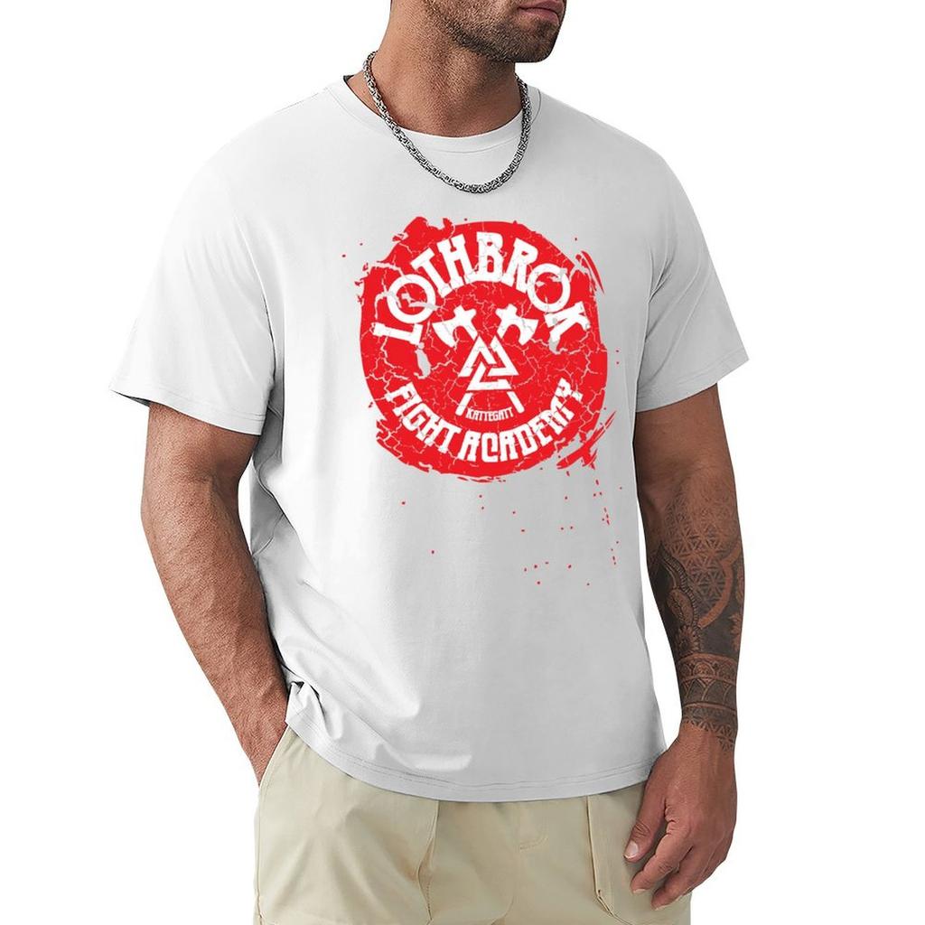 Lothbrok Fight Academy TShirt Vintage Style Printed Top