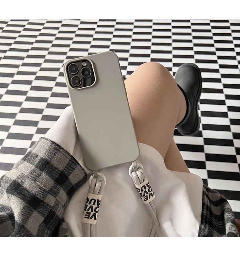 Apple 15 iPhone 14 Pro Max Crossbody Strap Case - Premium Niche Protective Cover