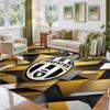 Juventus FC Design Crystal Velvet Rug Soft Decorative Mat for Bedroom Entrance