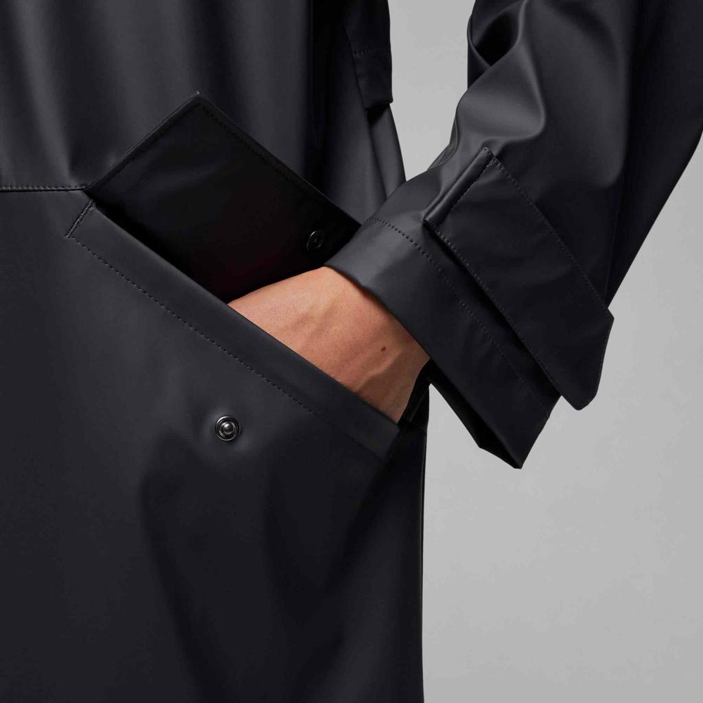 Jordan Mid-Length Solid Color Zip Hooded Windbreaker Men Outerwear Dark-Grey DV7692-022