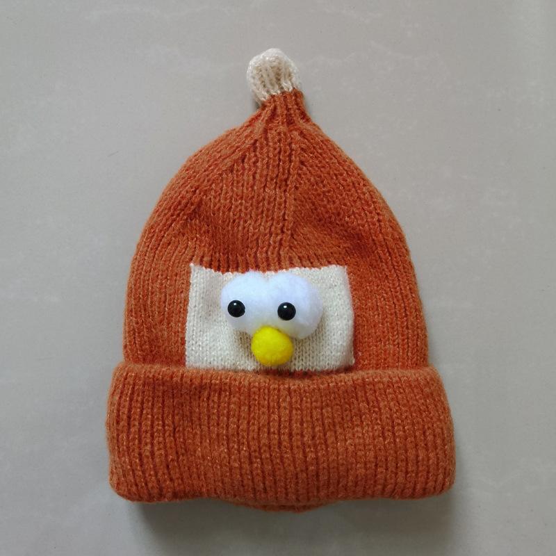 Autumn and Winter Children's Knitted Hat Baby Warm Windproof Ear Protection Pullover Hat Korean Style Fashionable Personalized Baby Woolen Hat