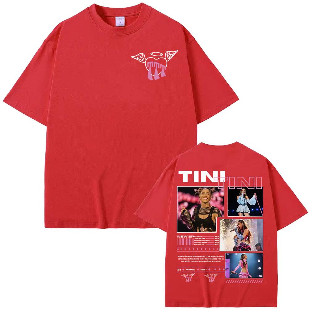 Singer TINI STOESSEL Tour 2025 Merch T Shirts Unisex Womens Clothing Harajuku Aesthetic Tshirts High Quality Short Sleeve T Shirt