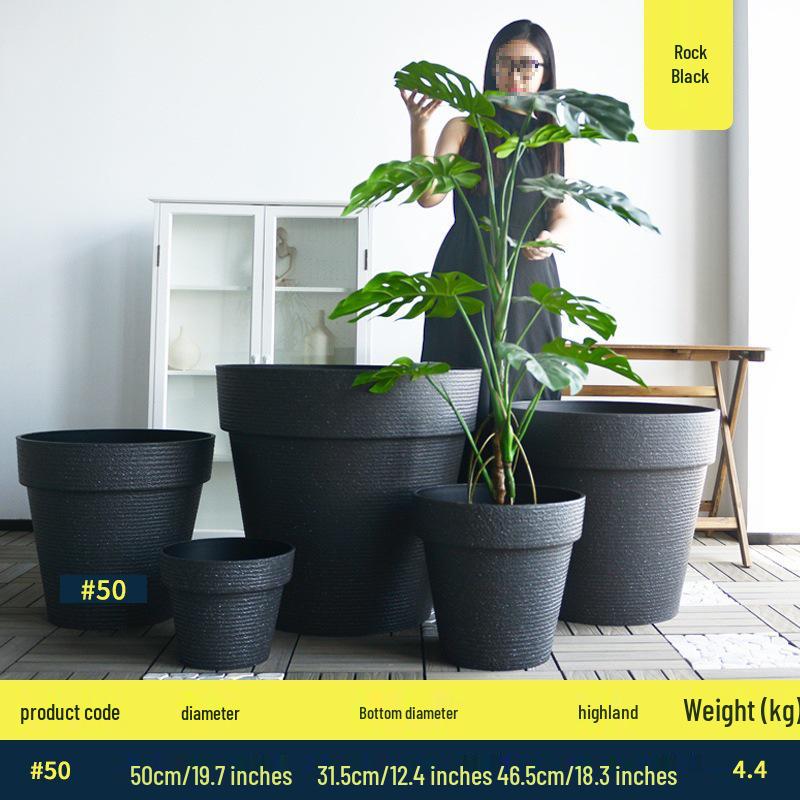 Large Resin Indoor/Outdoor Flower Pot for Trees and Plants