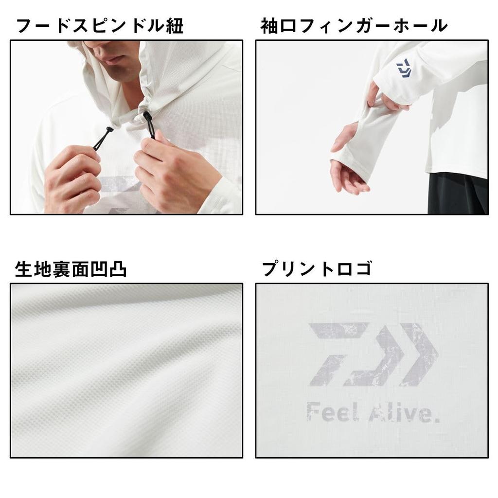 Daiwa Feel Alive. Dry Hoodie DE-3525 Black XL