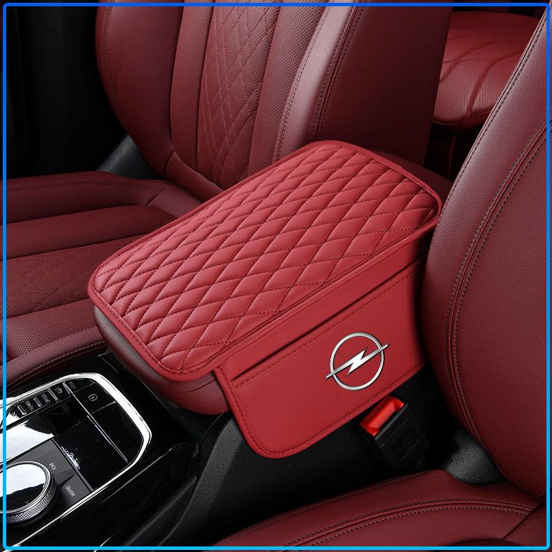 For Opel Astra H G Corsa Insignia Astra Antara Meriva Zafira Interior 1Pc Leather Auto Consoles Car Armrest Cushion with Storage Car Styling