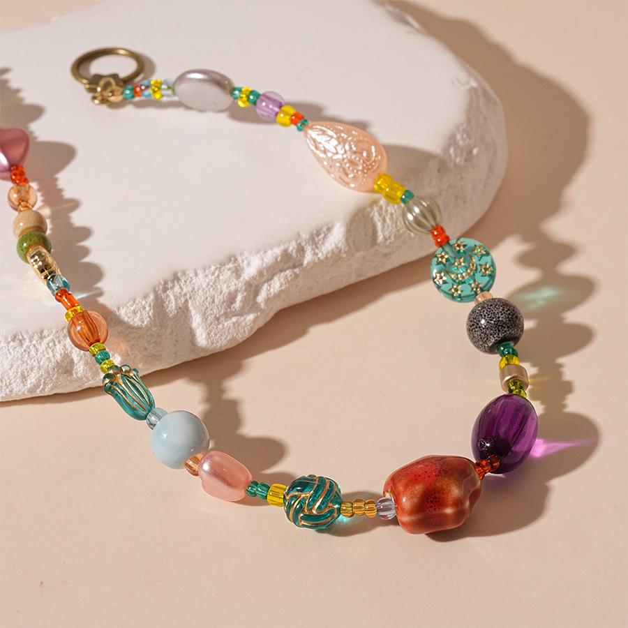 

Модное ожерелье для женских украшений разноцветный