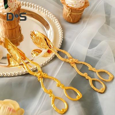 Brotzange, Kuchenklemme, arabischer Vintage-Stil, Buffetklemmen, Grill-Servierzange für Küche, Zuhause, Kuchenbacken, Desserts, Salat, Braten, Grillen