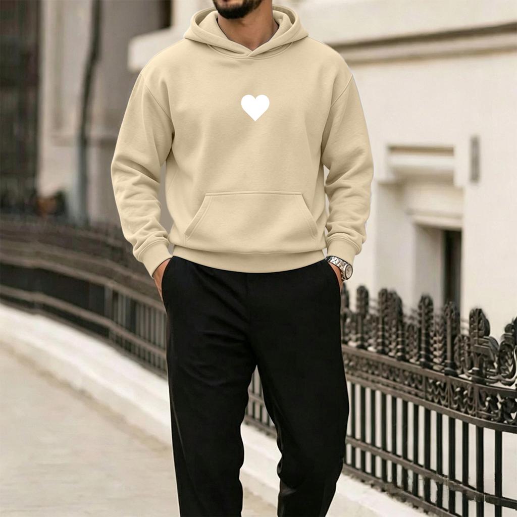 Men's Hawaiian Print Hooded Sweatshirt Casual Pullover