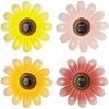 Flor solar - LUMINEO - Ø14 x 4 cm - LED integrada - Energía solar - Colores surtidos