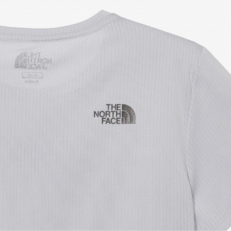 The North Face Women S Ventrunner Short Sleeve Round Tee Ice Gray Nt7ur35k